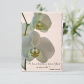 Elegant Orchid Bedankt voor je sympathie (Staand voorkant)