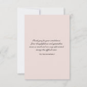 Elegant Orchid Bedankt voor je sympathie (Achterkant)