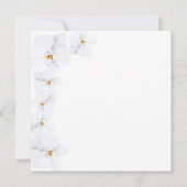 Elegant Orchid Bridal White Floral Vrijgezellenfee Kaart (Achterkant)