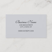 Elegant Orchid Double Sided Visitekaartje (Achterkant)