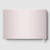 Elegant Orchid Minimalist Wedding Guest Book Gastenboek (Achterkant)