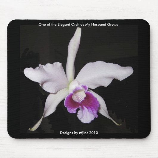 Elegant Orchid Mousepad 1 Muismat (Voorkant)
