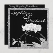 Elegant Orchid VERLOVING Invitation Kaart (Voorkant / Achterkant)