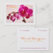 Elegant Orchid Visitekaartje (Voorkant / Achterkant)