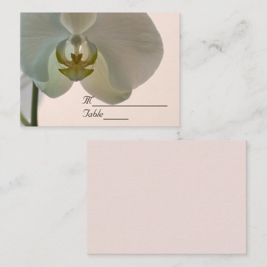 Elegant Orchid Wedding Place Card Plaatskaartje (Voorkant / Achterkant)