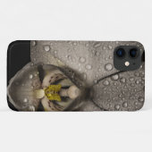 Elegant orchidebloem grijze zwarte bloem Case-Mate iPhone case (Achterkant (horizontaal))