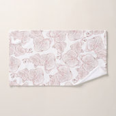Elegant Orchidee Botanisch Monogram Trouwfeest Bad Handdoek (Handdoek)
