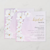 Elegant orchidee roze esthetisch Vrijgezellenfeest Kaart (Voorkant / Achterkant)