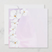 Elegant orchidee roze esthetisch Vrijgezellenfeest Kaart (Achterkant)