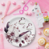 Elegant Orchidee Trouwpapier Bord (Feest)