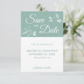 Elegant orchideeën modern floral simpel Save the D (Staand voorkant)