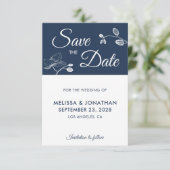 Elegant orchideeën modern floral simpel Save the D (Staand voorkant)