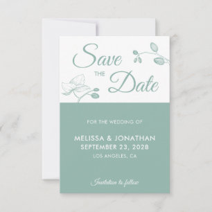 Elegant orchideeën modern floral simpel Save the D