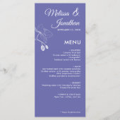 Elegant orchideeën romantische bloemetjes moderne  menu (Voorkant)