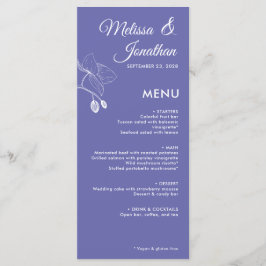 Elegant orchideeën romantische bloemetjes moderne  menu