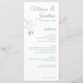 Elegant orchideeën romantische bloemetjes moderne  menu