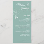 Elegant orchideeën romantische bloemetjes moderne  menu (Voorkant)