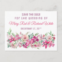 Elegant Orchids and Rozen Romantic Save the Date