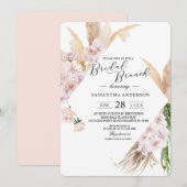 Elegant Orchids en Pampas Beauty Lijst Kaart (Voorkant / Achterkant)