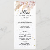 Elegant Orchids en Pampas Beauty Lijst Menu (Voorkant)