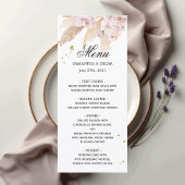 Elegant Orchids en Pampas Beauty Lijst Menu