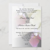 Elegant Orchids Formal Wedding Invitation 5x7 Kaart (Achterkant)