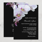 Elegant Orchids Wedding Invitation Kaart (Voorkant / Achterkant)
