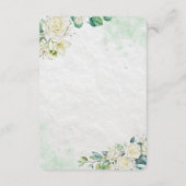 Elegant Organic Modern Wedding Enclosure Card Informatiekaartje (Achterkant)