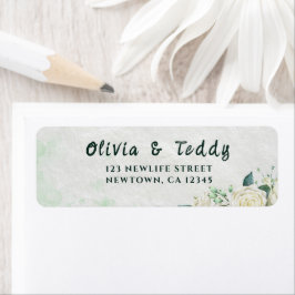Elegant Organic Modern Wedding Invitation Etiket