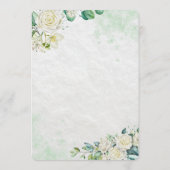 Elegant Organic Modern Wedding Invitation Kaart (Achterkant)