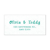 Elegant Organic Modern Wedding Invitation Zelfinktende Stempel (Design)