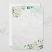 Elegant Organic Modern Wedding Save The Date (Achterkant)