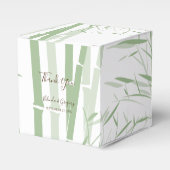 Elegant Oriental Bamboo Wedding Bedankdoosjes (Voorkant Zijde)
