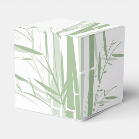 Elegant Oriental Bamboo Wedding Bedankdoosjes (Achterkant)