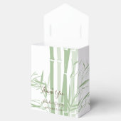 Elegant Oriental Bamboo Wedding Bedankdoosjes (Geopend)