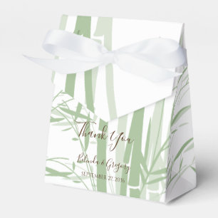 Elegant Oriental Bamboo Wedding Bedankdoosjes