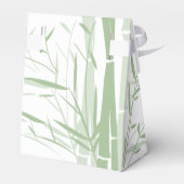 Elegant Oriental Bamboo Wedding Bedankdoosjes (Achterkant)