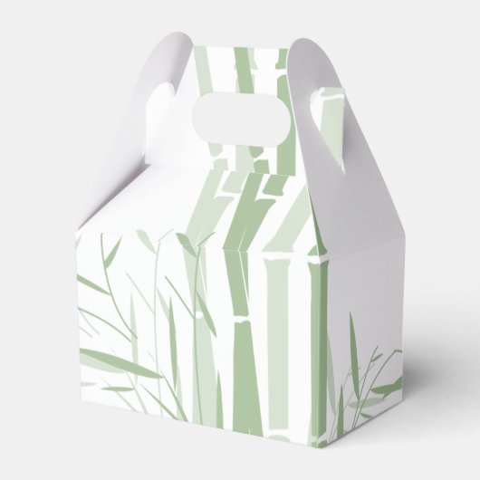 Elegant Oriental Bamboo Wedding Bedankdoosjes (Achterkant)