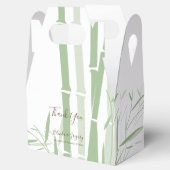 Elegant Oriental Bamboo Wedding Bedankdoosjes (Geopend)
