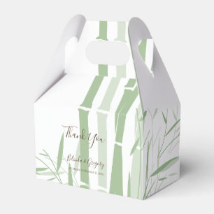Elegant Oriental Bamboo Wedding Bedankdoosjes