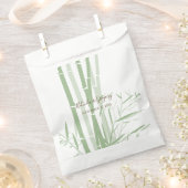 Elegant Oriental Bamboo Wedding Bedankzakje (Geknipt)