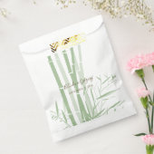 Elegant Oriental Bamboo Wedding Bedankzakje (Gezegeld)
