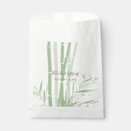 Elegant Oriental Bamboo Wedding Bedankzakje