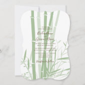 Elegant Oriental Bamboo Wedding Invitations Kaart (Voorkant)