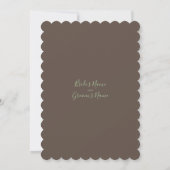 Elegant Oriental Bamboo Wedding Invitations Kaart (Achterkant)