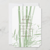 Elegant Oriental Bamboo Wedding Invitations Kaart (Voorkant)