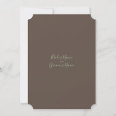 Elegant Oriental Bamboo Wedding Invitations Kaart (Achterkant)