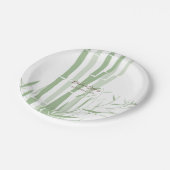 Elegant Oriental Bamboo Wedding Papieren Bordje (Gekanteld)