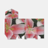 Elegant Oriental Lilies Wedding Bedankdoosjes (Uitgevouwen)