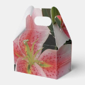 Elegant Oriental Lilies Wedding Bedankdoosjes (Achterkant)